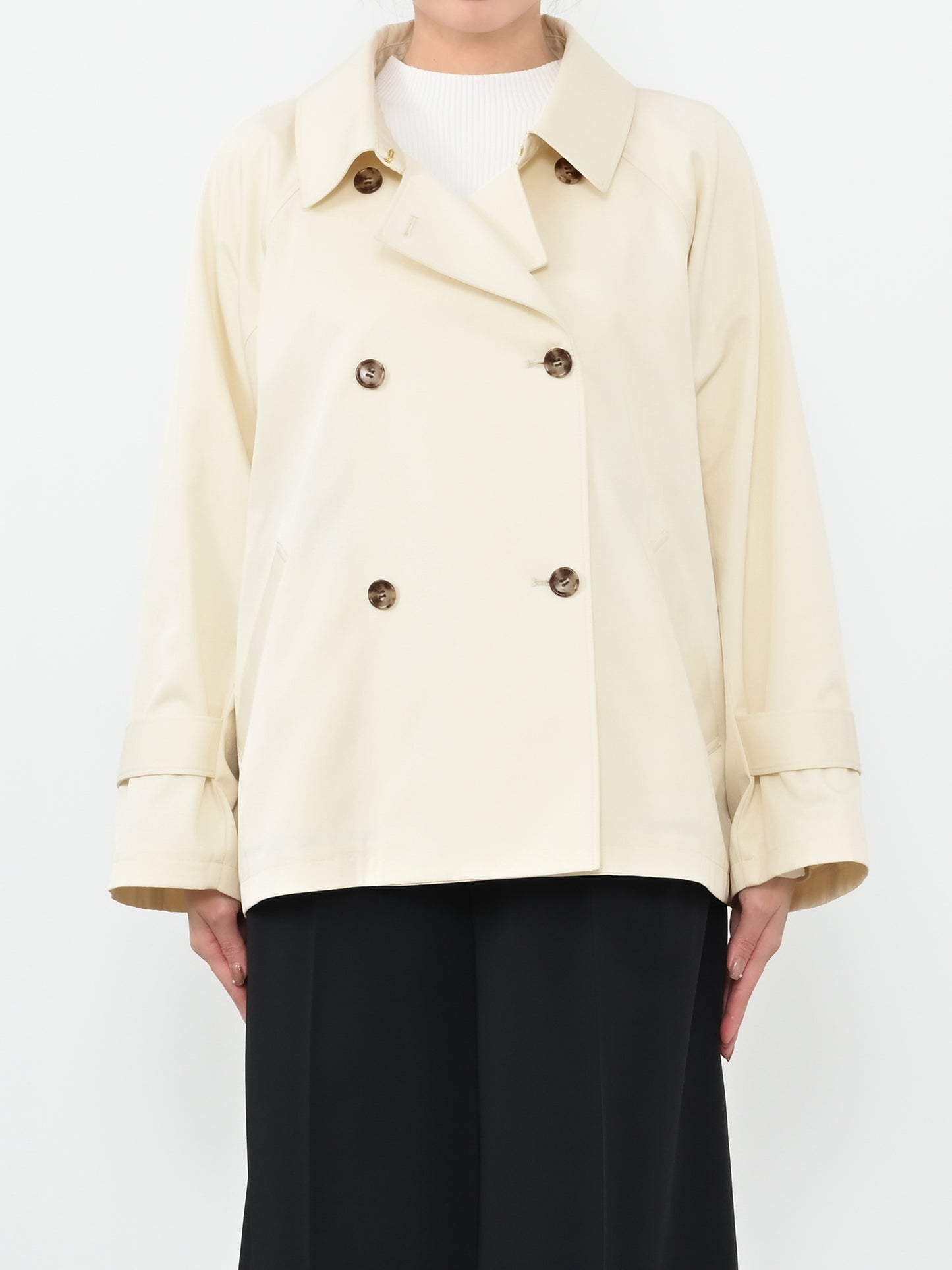 バックタックミドルトレンチコート　[通常]