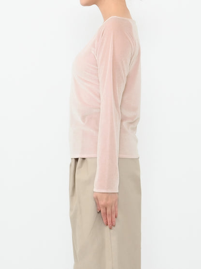 シアーベロアボートネックトップス　[通常]