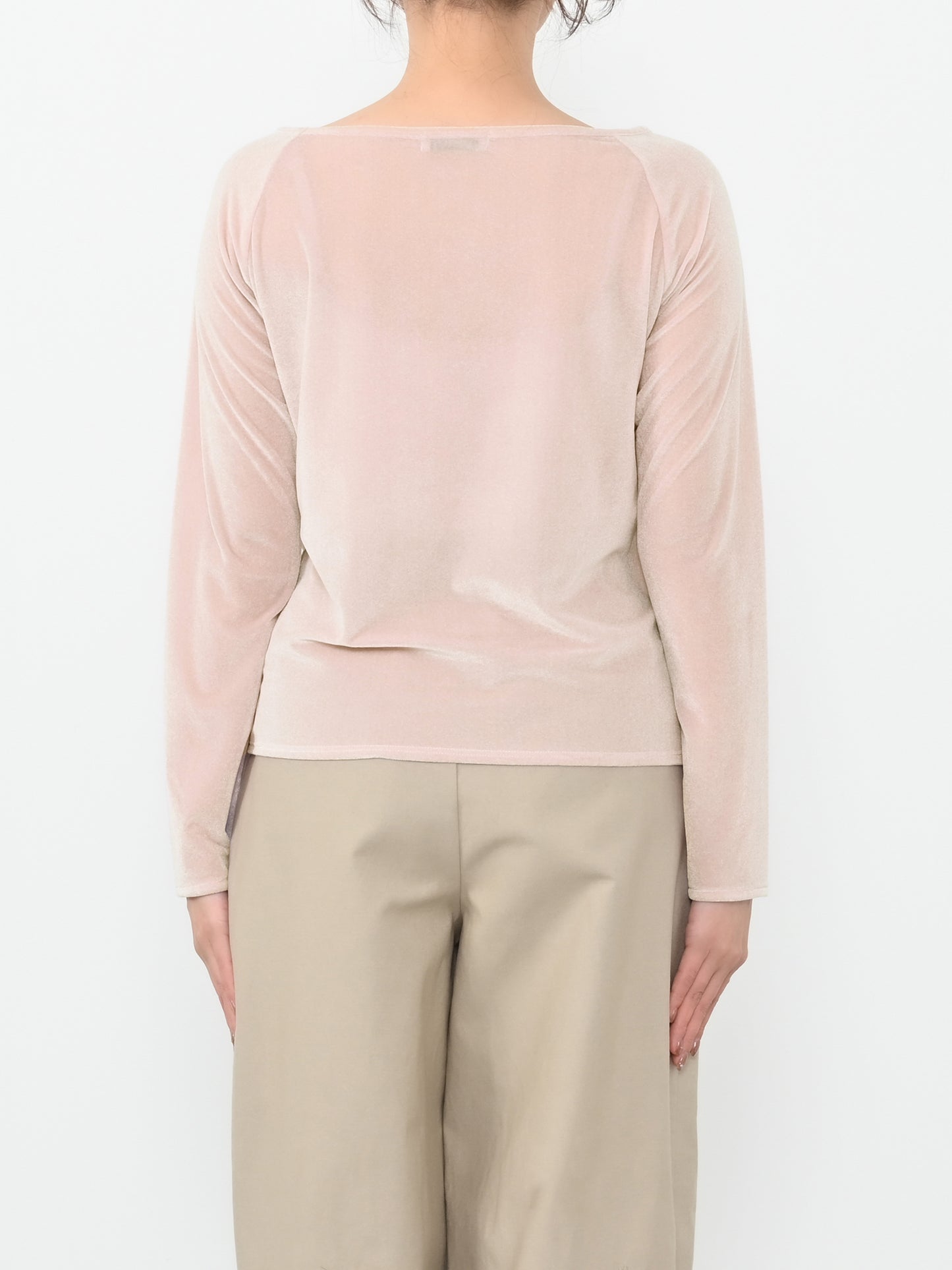 シアーベロアボートネックトップス　[通常]