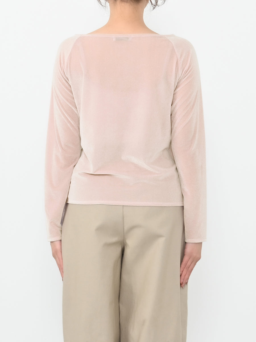 シアーベロアボートネックトップス　[通常]