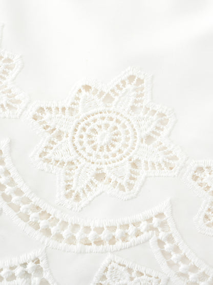 カットワークヘムブラウス　[通常]