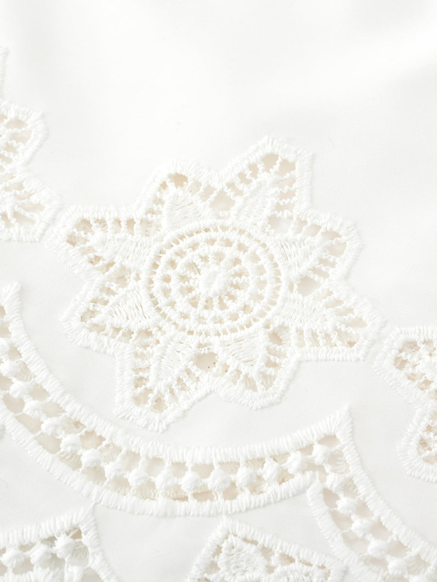 カットワークヘムブラウス　[通常]