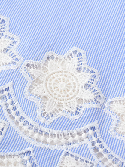 カットワークヘムブラウス　[通常]