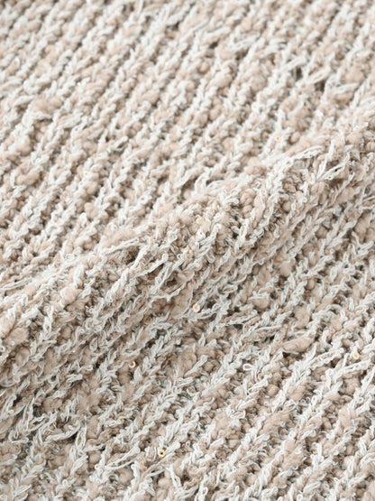 スラブミックススパンコールカーディガン　[通常]