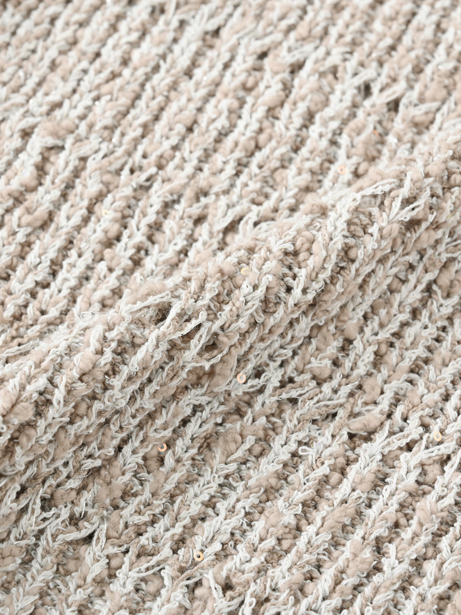 スラブミックススパンコールカーディガン　[通常]