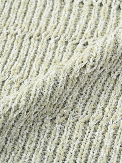 スラブミックススパンコールカーディガン　[通常]