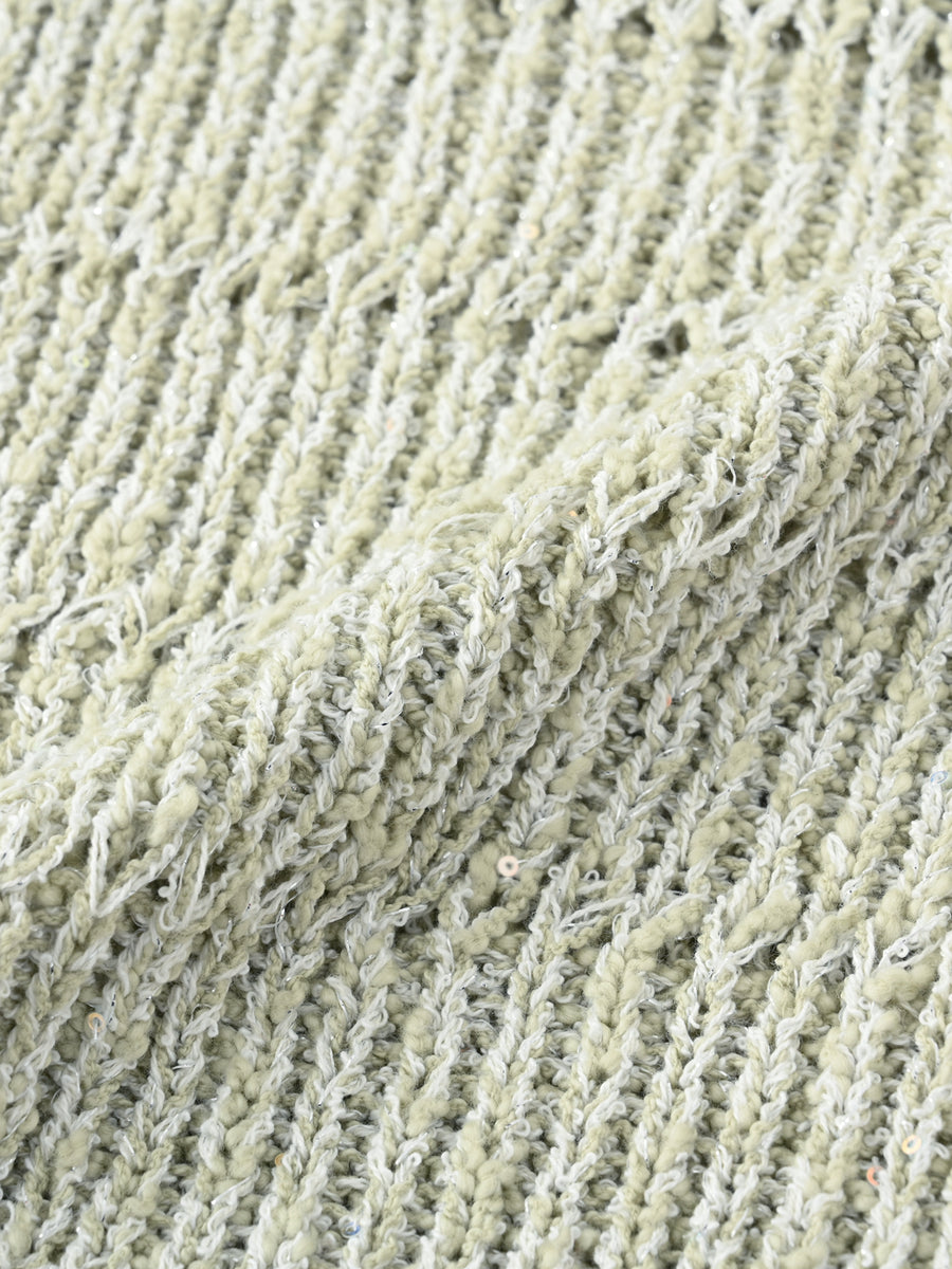 スラブミックススパンコールカーディガン　[通常]