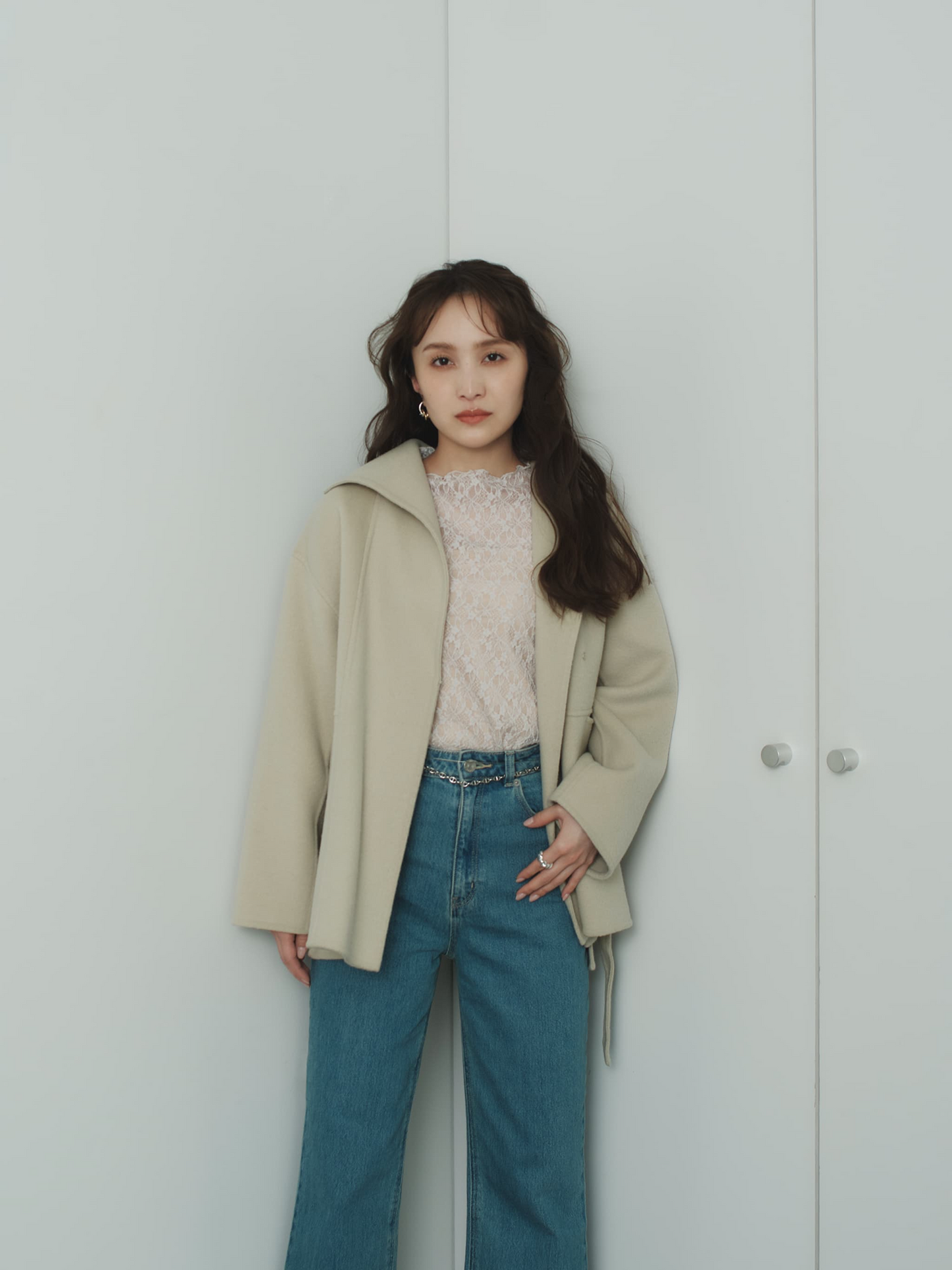 ストレッチレースカットソー　[通常]