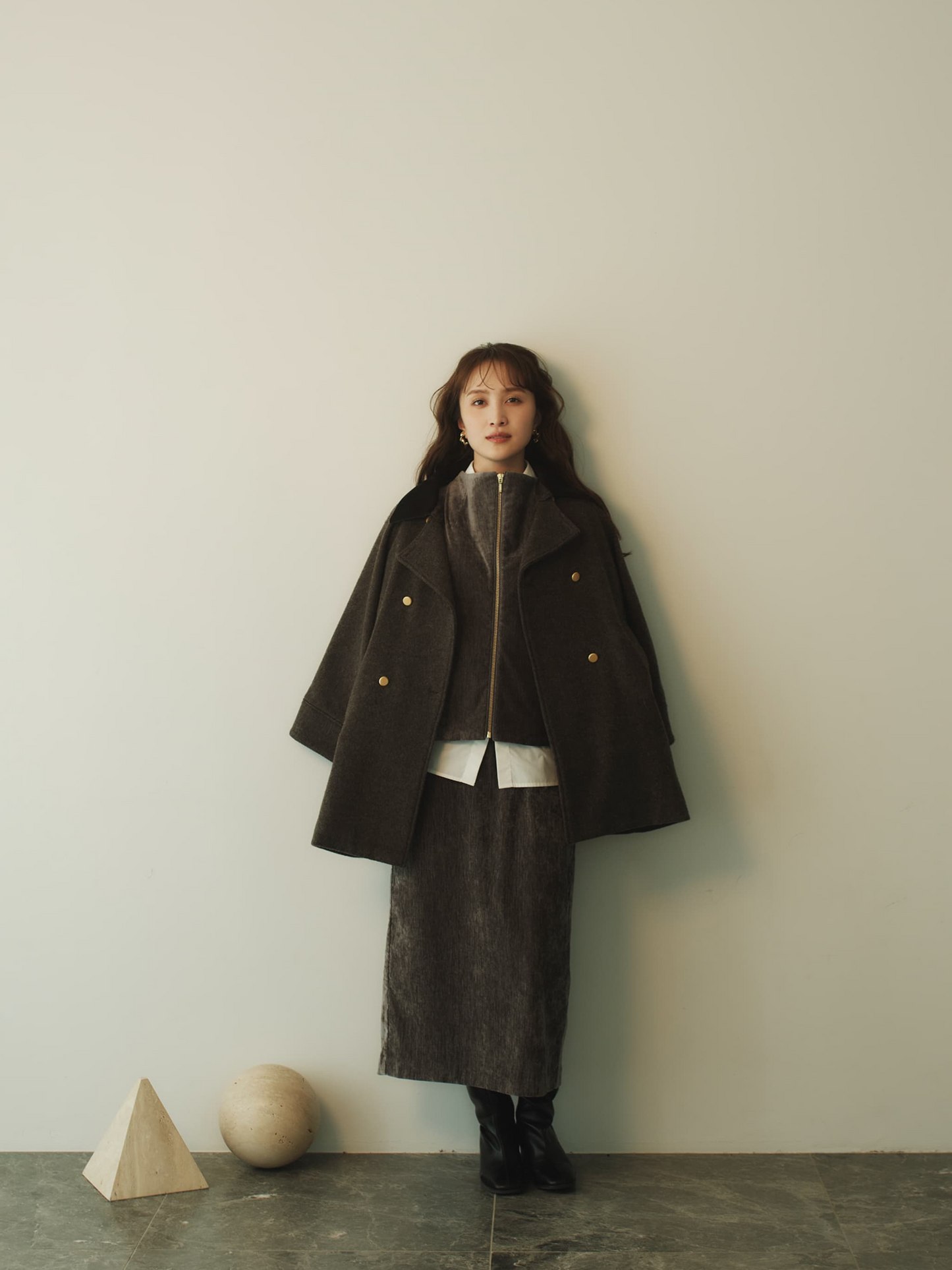 パウダリーベロアブルゾン　[通常]