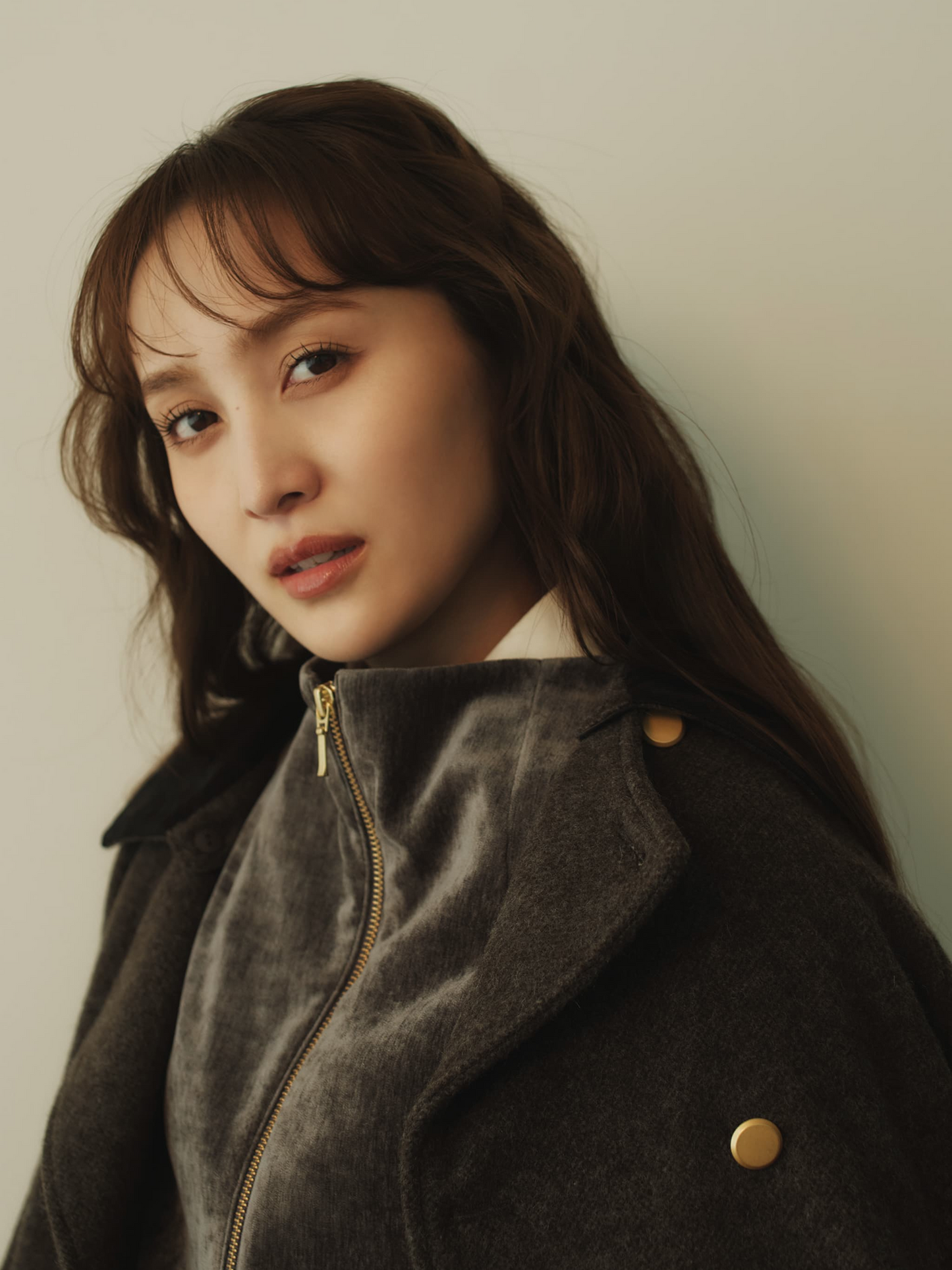 ＜sweetweb掲載＞2wayカラーゴールドボタンミドルコート　[通常]