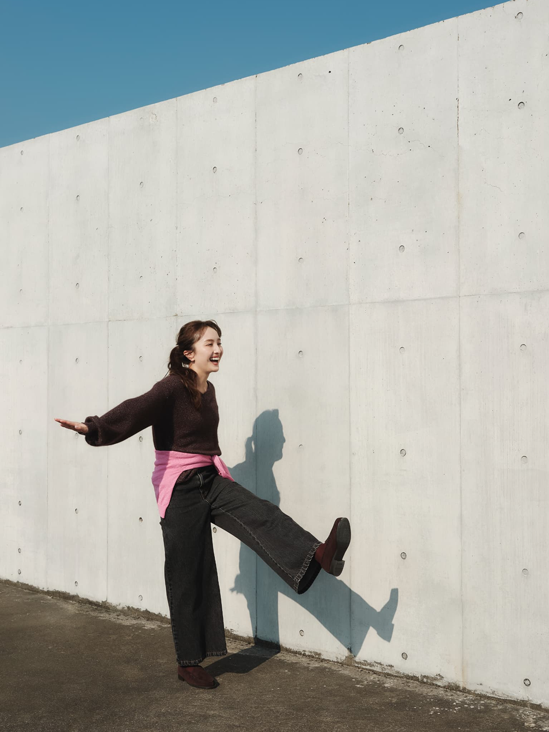 フォックスアンゴラ2wayネックニット　[通常]