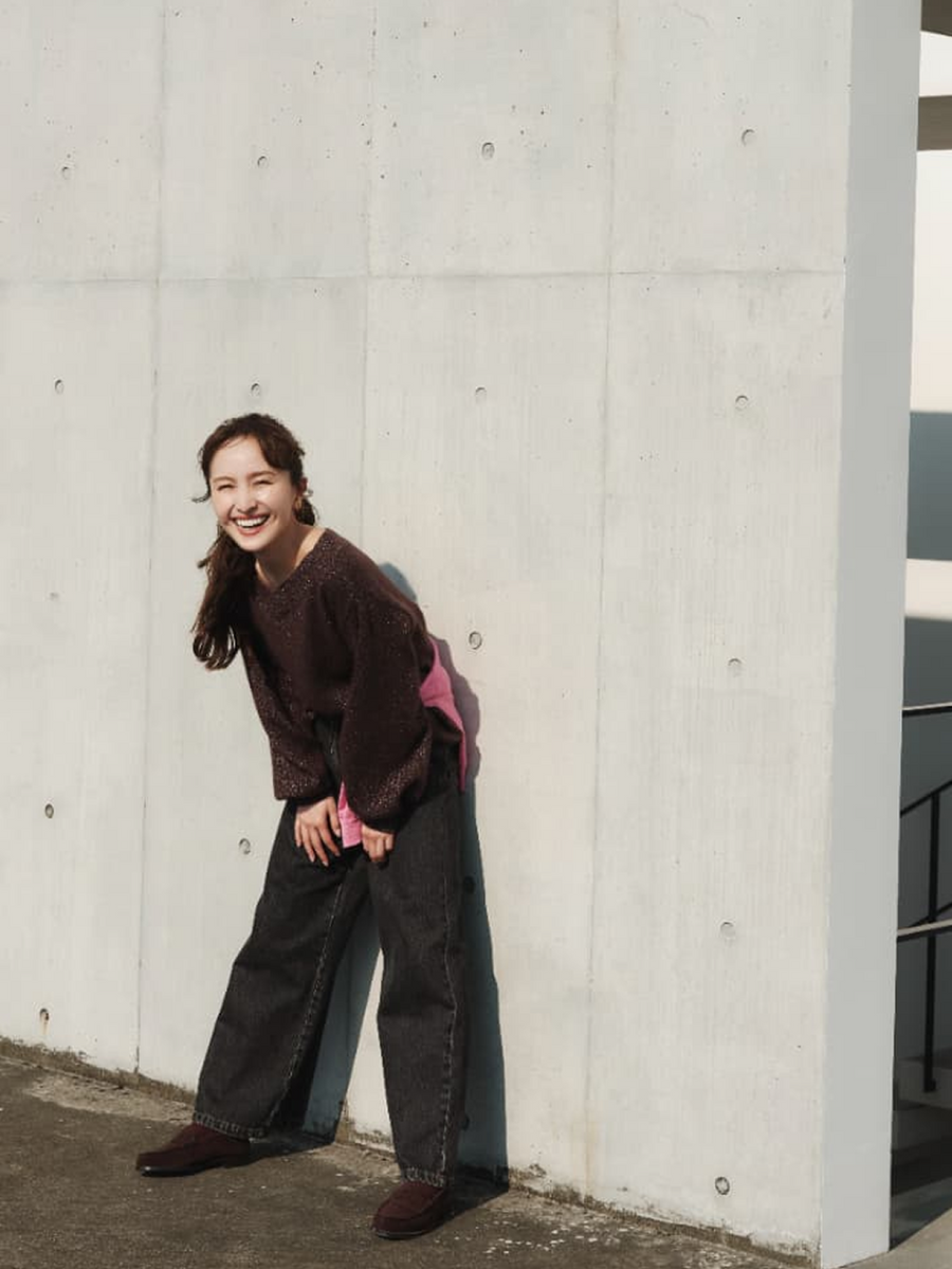 フォックスアンゴラ2wayネックニット　[通常]