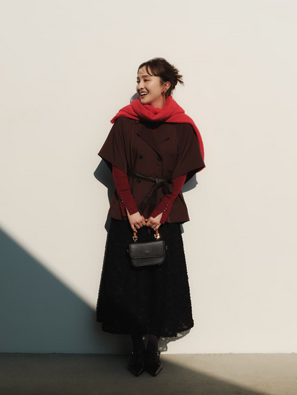 カットジャカードマーメイドスカート-short & regular　[通常]