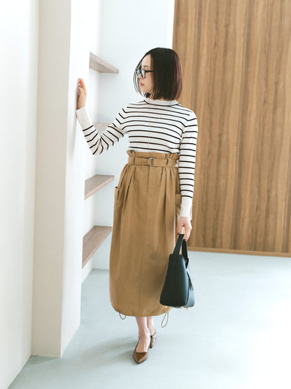 シルキーコットンゴールドボタンニット　[通常]