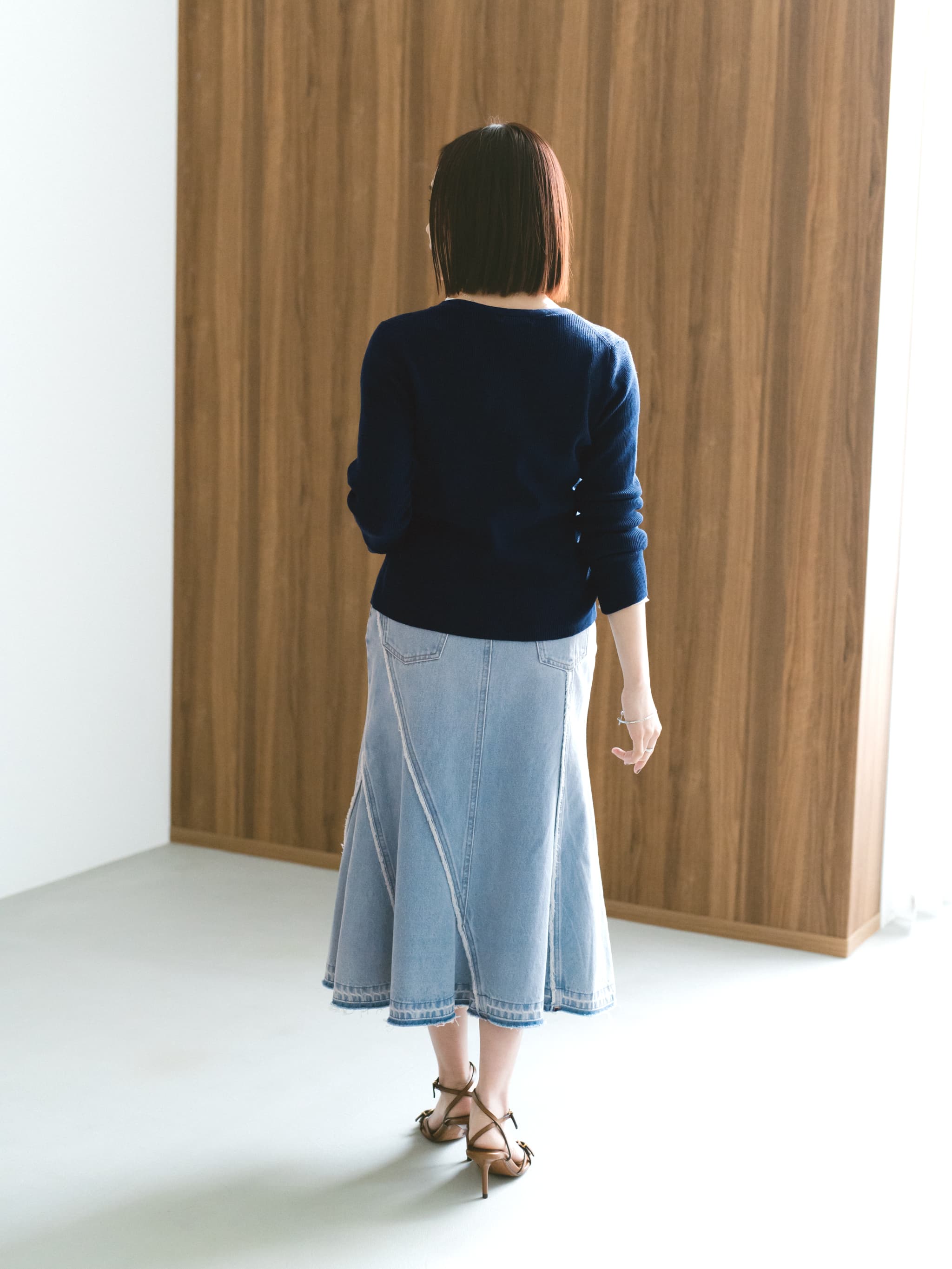 フリンジマーメイドデニムスカート | 小柄・低身長女性向け