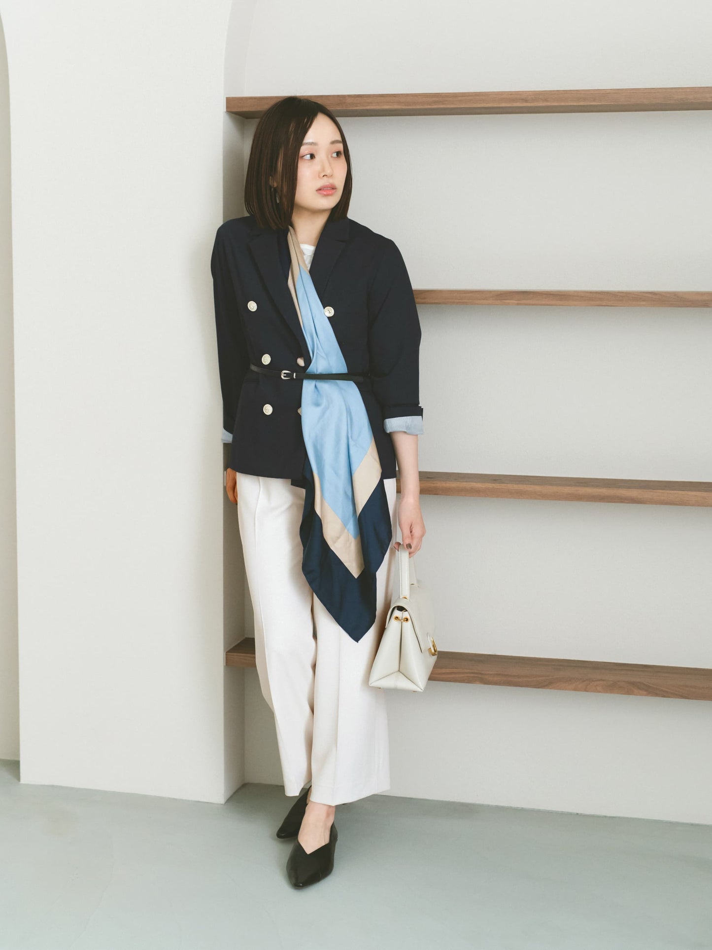 とろみワンタックストレートパンツ-short & regular　[通常]