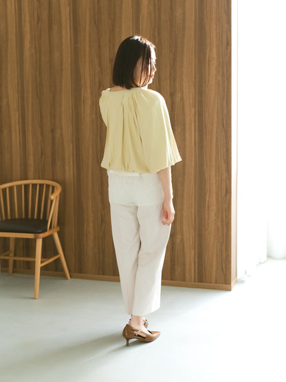 とろみワンタックストレートパンツ-short & regular　[通常]