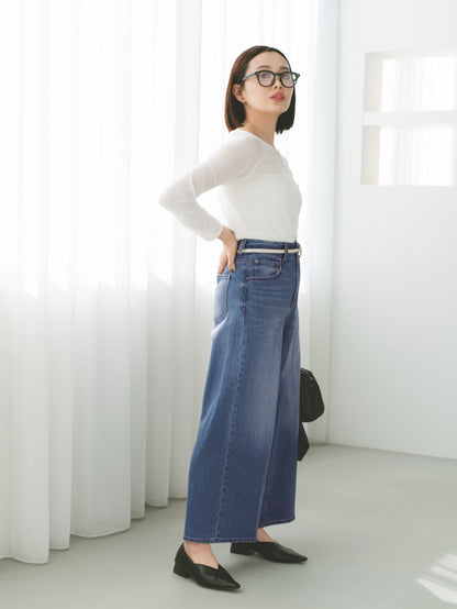 【Healthy DENIM×COHINA】BABY GINGER センタープレスデニム-short & regular　[通常]