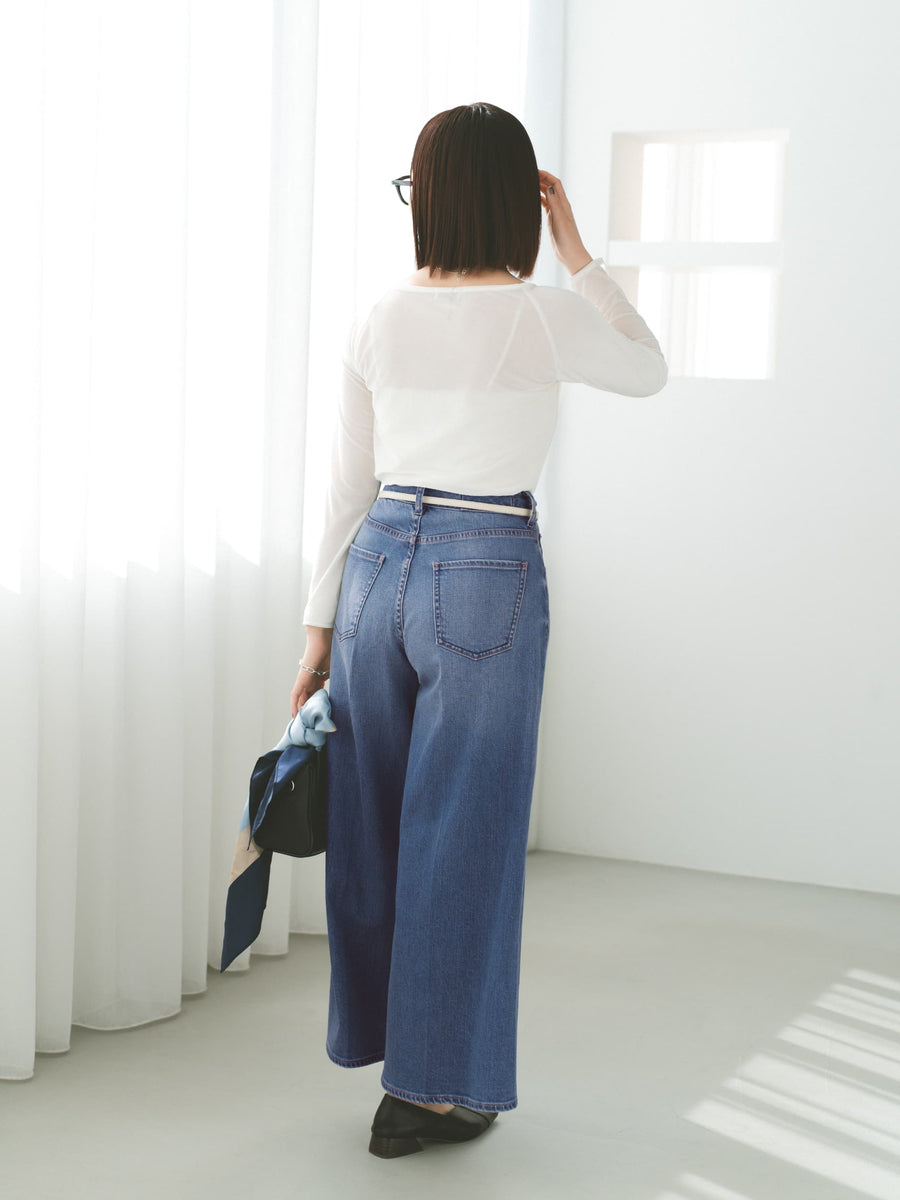 【Healthy DENIM×COHINA】BABY GINGER センタープレスデニム-short & regular　[通常]