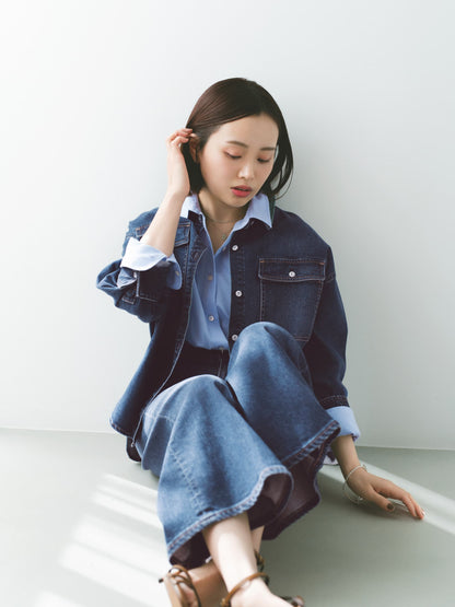 【Healthy DENIM×COHINA】BABY GINGER センタープレスデニム-short & regular　[通常]