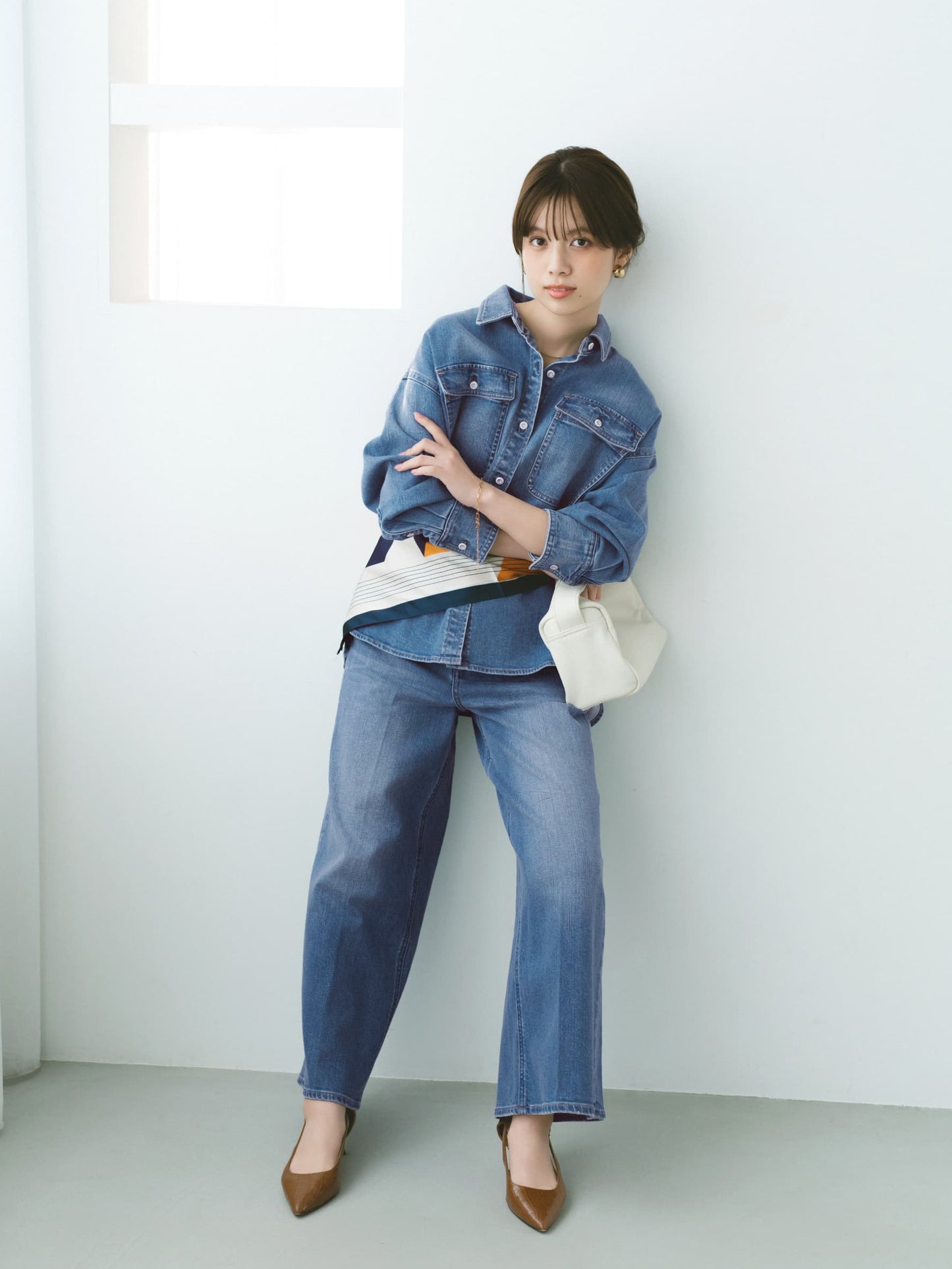 151cm | B:76.5 W:59.5 H:85 股下:70 | regular-XS着用