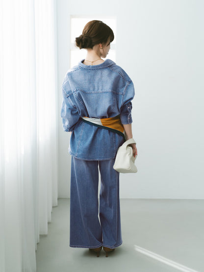 【Healthy DENIM×COHINA】BABY GINGER センタープレスデニム-short & regular　[通常]