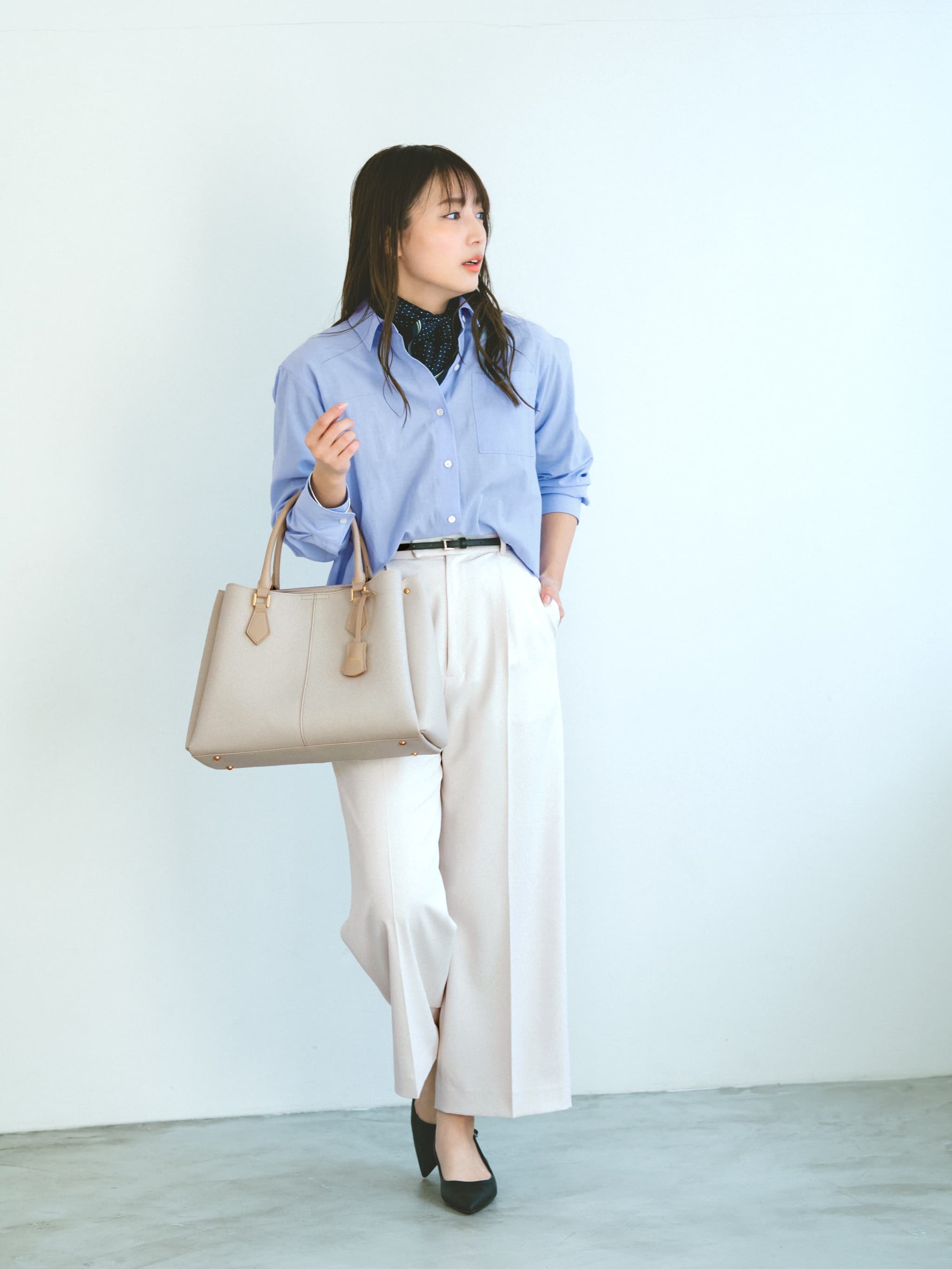 VISコラボ】【軽量】チャーム付き2wayトート | 小柄・低身長女性向け
