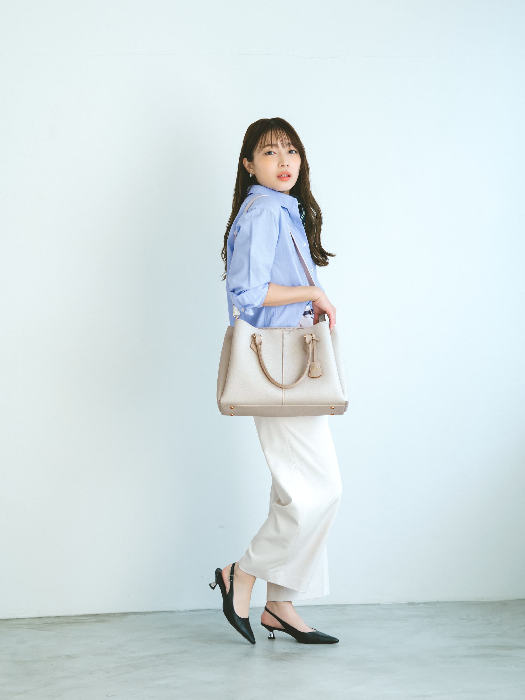 VISコラボ】【軽量】チャーム付き2wayトート | 小柄・低身長女性向け