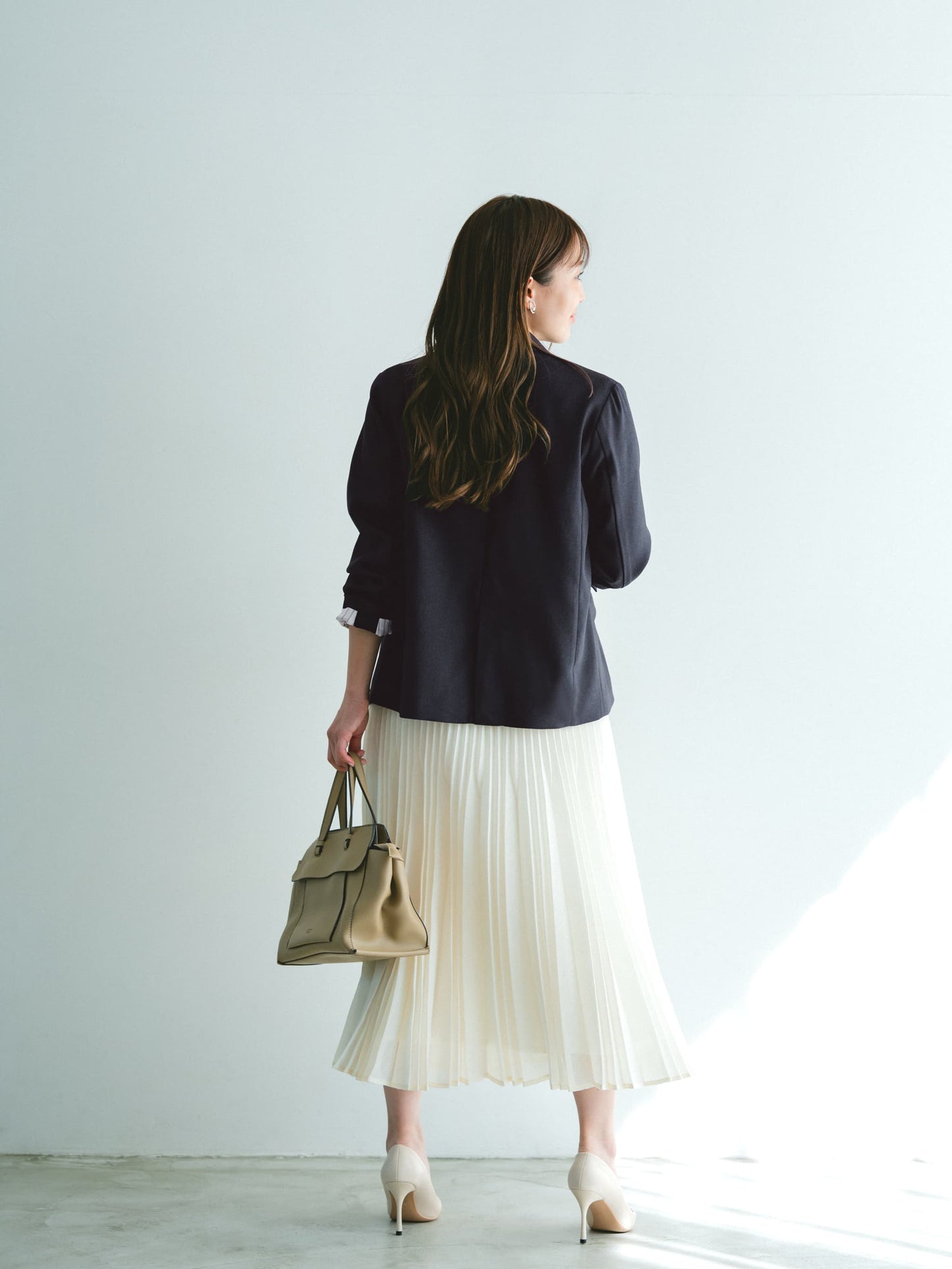 リネンライクゴールドボタンダブルジャケット　[通常]