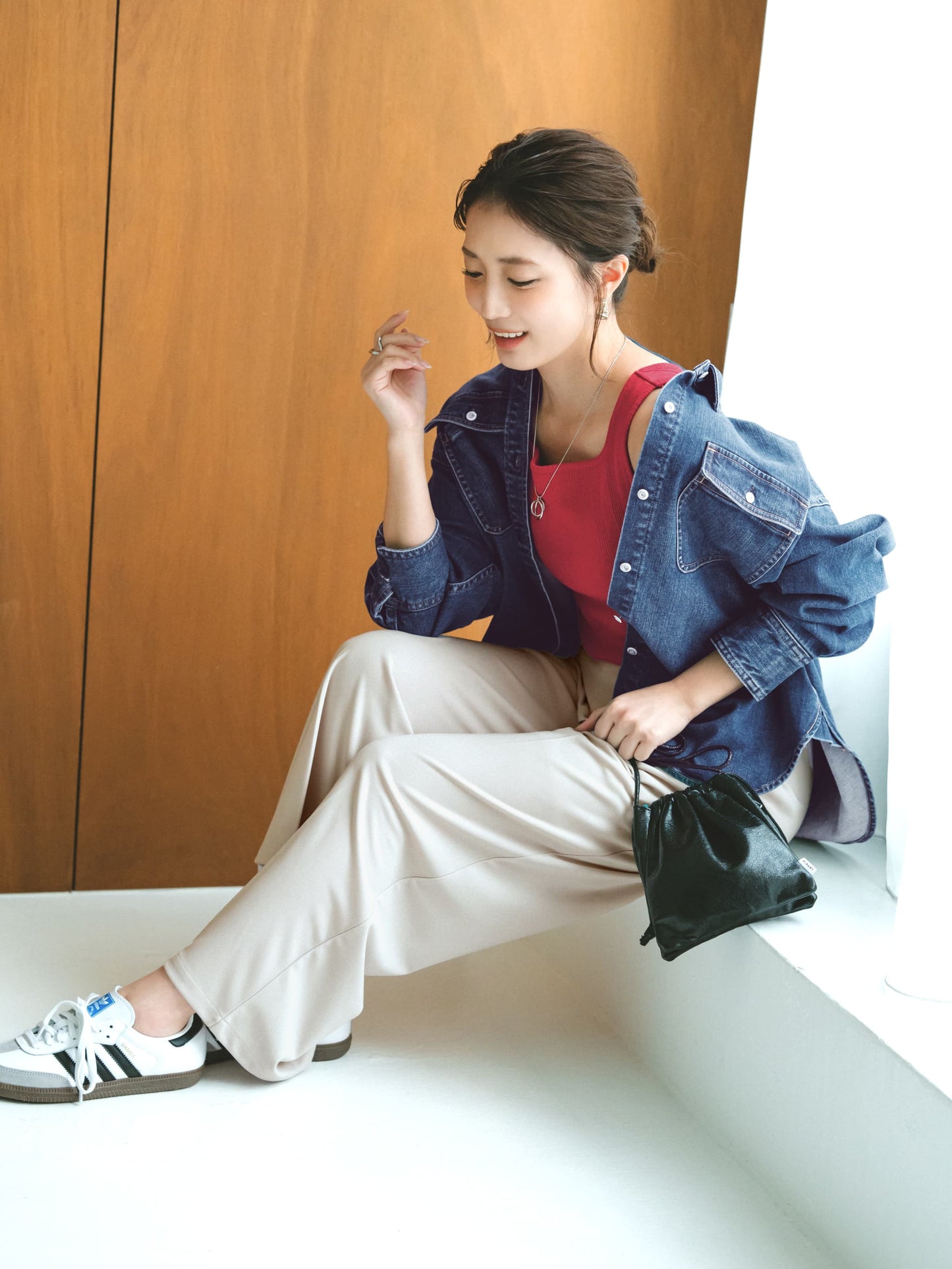 【UVカット/ウォッシャブル/防シワ】リラクシータックパンツ-short & regular　[通常]