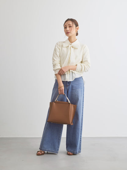 グロッシーゴールドボタンカーディガン　[通常]