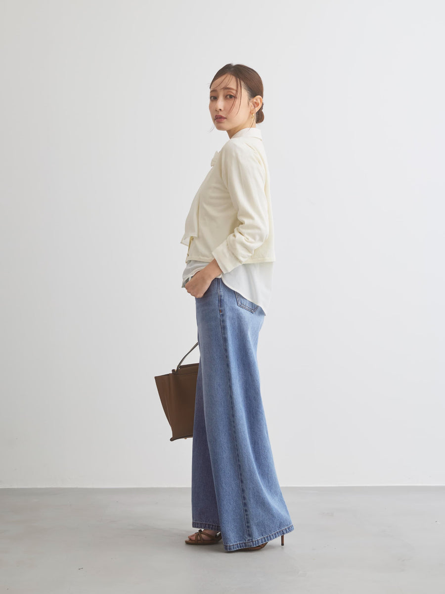 COHINA DENIM フレアワイド-short & regular　[通常]