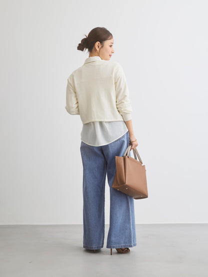 COHINA DENIM フレアワイド-short & regular　[通常]