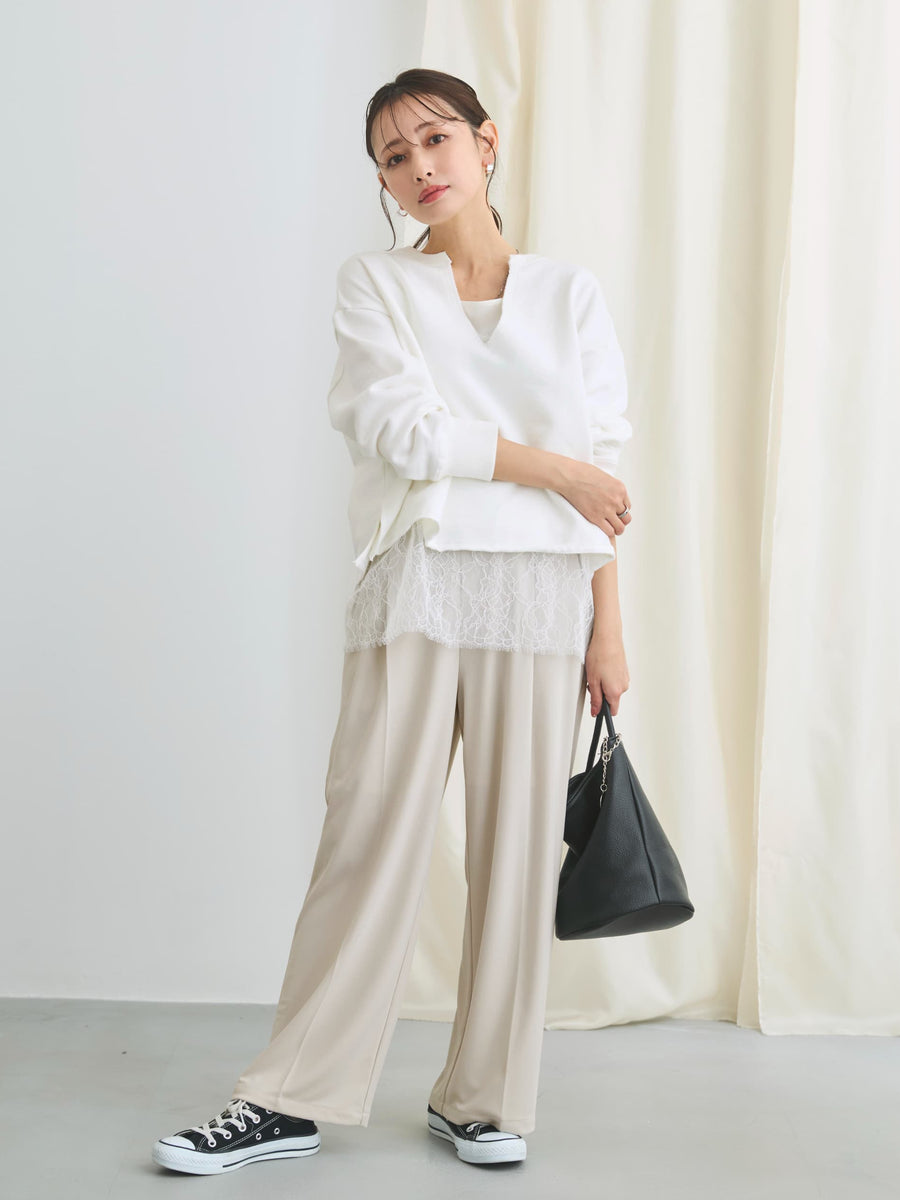 【UVカット/ウォッシャブル/防シワ】リラクシータックパンツ-short & regular　[通常]