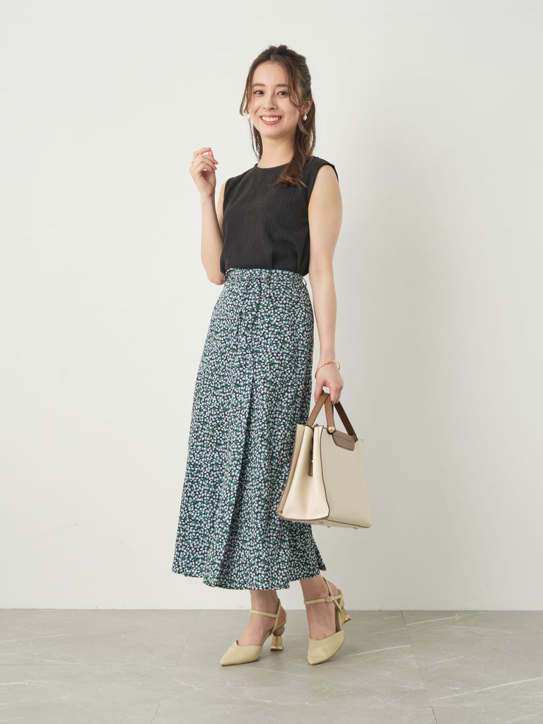 SELECT ITEM 2BUY ¥1,000OFF-プチフラワープリントブラウス&ナロー 