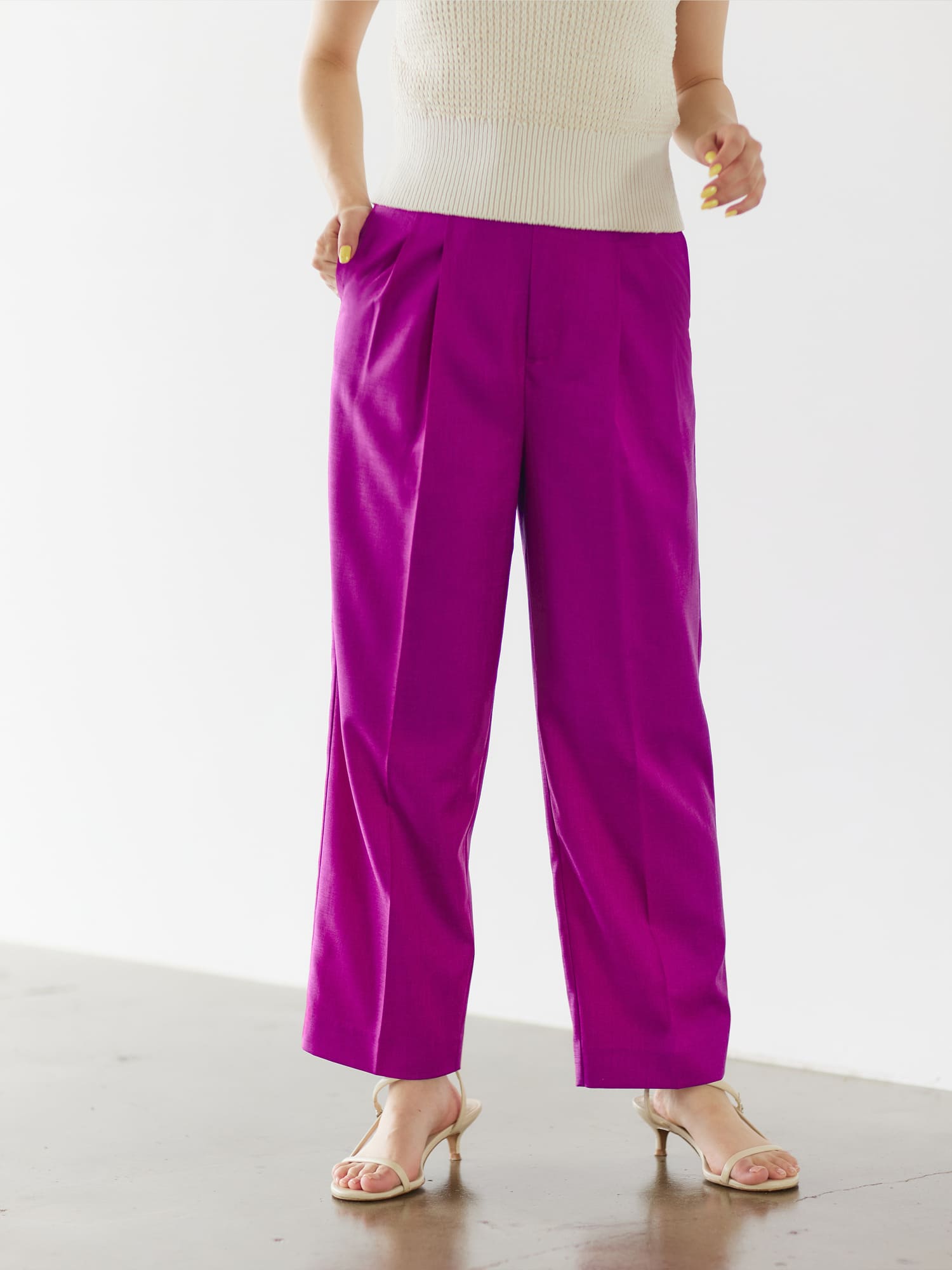 ステッチキャロットパンツ | 小柄・低身長女性向けファッション通販 