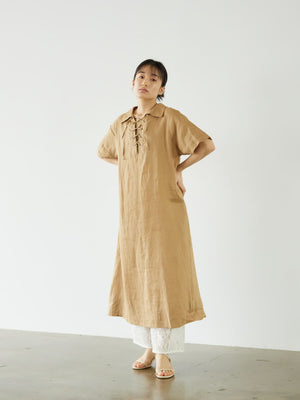リネンカフタンワンピース | 小柄・低身長女性向けファッション通販