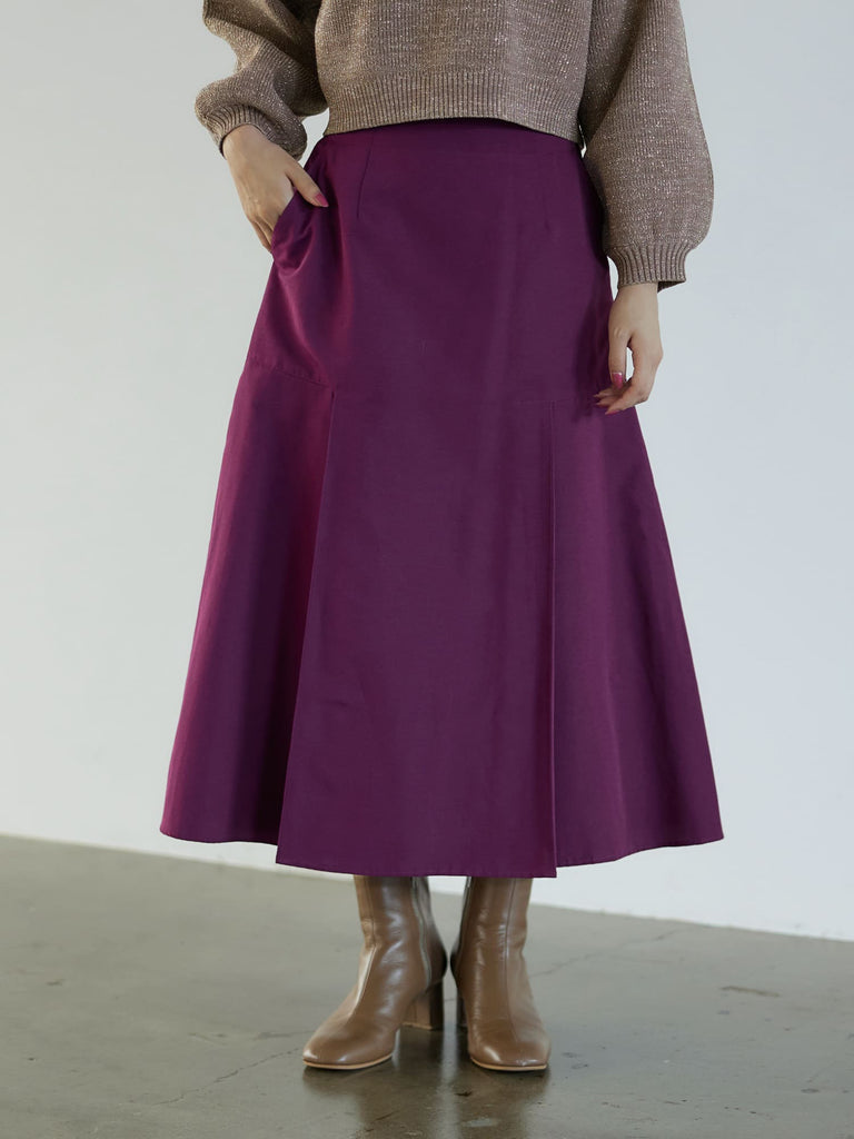 サイドタックグログランスカート | 小柄・低身長女性向けファッション