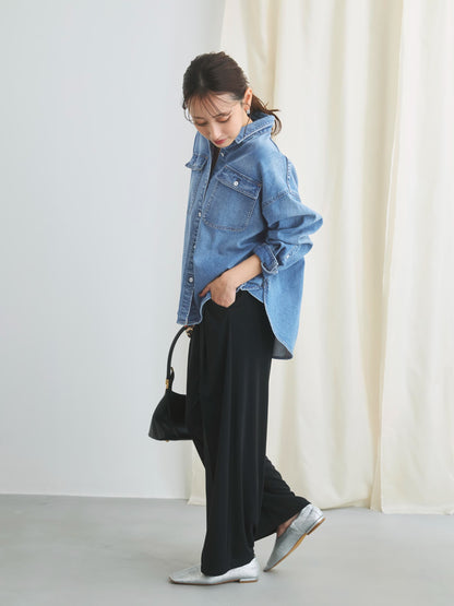 【UVカット/ウォッシャブル/防シワ】リラクシータックパンツ-short & regular　[通常]