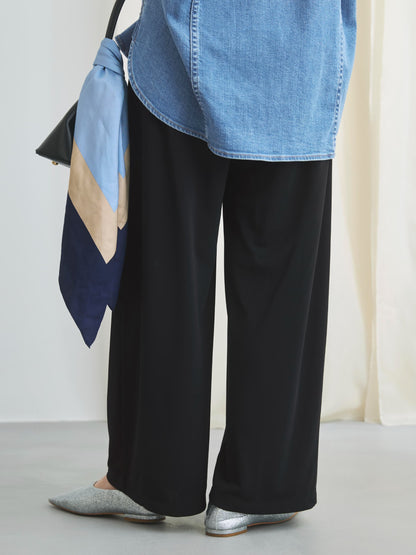 【UVカット/ウォッシャブル/防シワ】リラクシータックパンツ-short & regular　[通常]