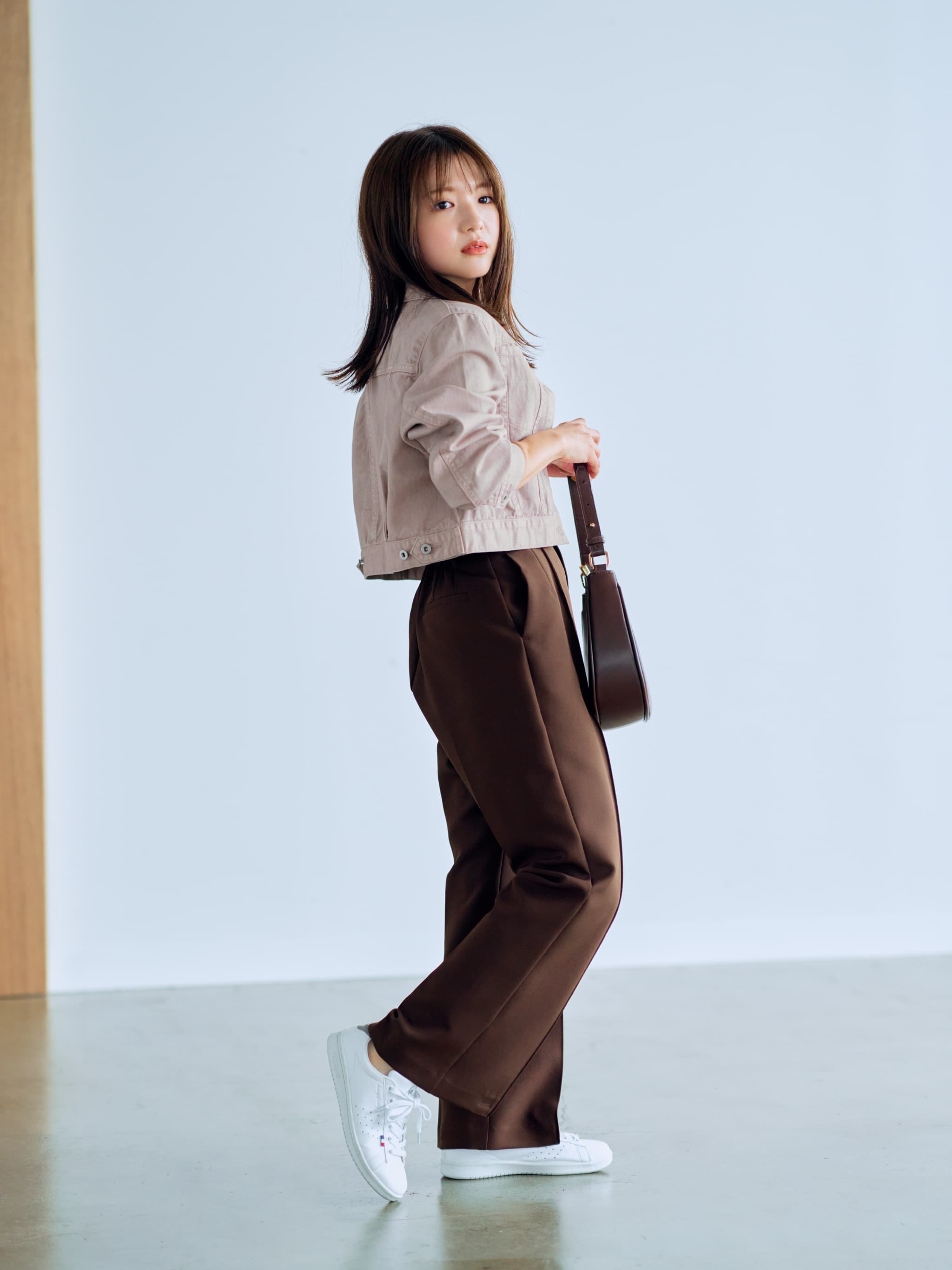 COHINA クロップドデニムジャケット クロップドデニムジャケット | 小柄・低身長女性向け