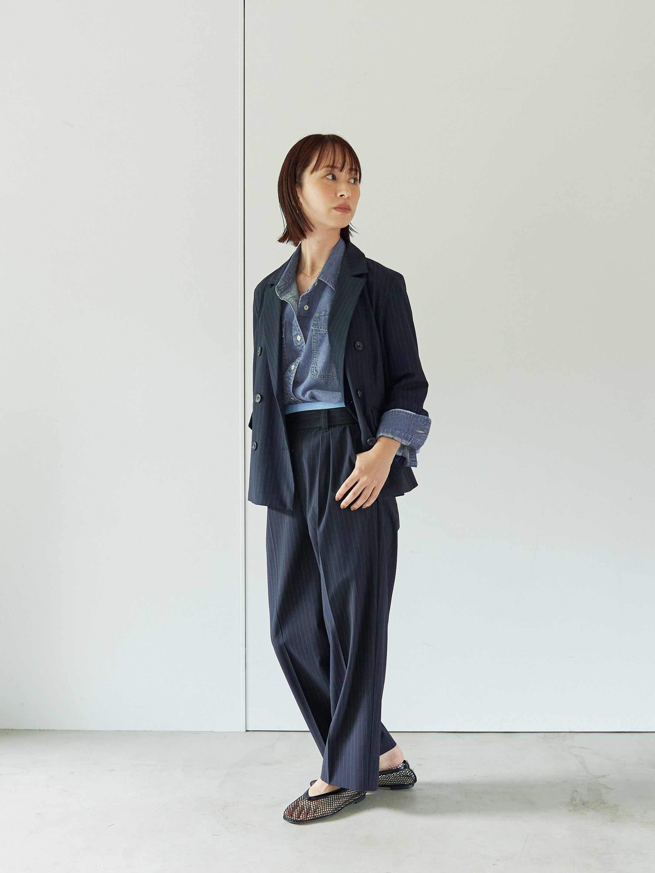 ダブルポケットデニムシャツ | 小柄・低身長女性向けファッション通販