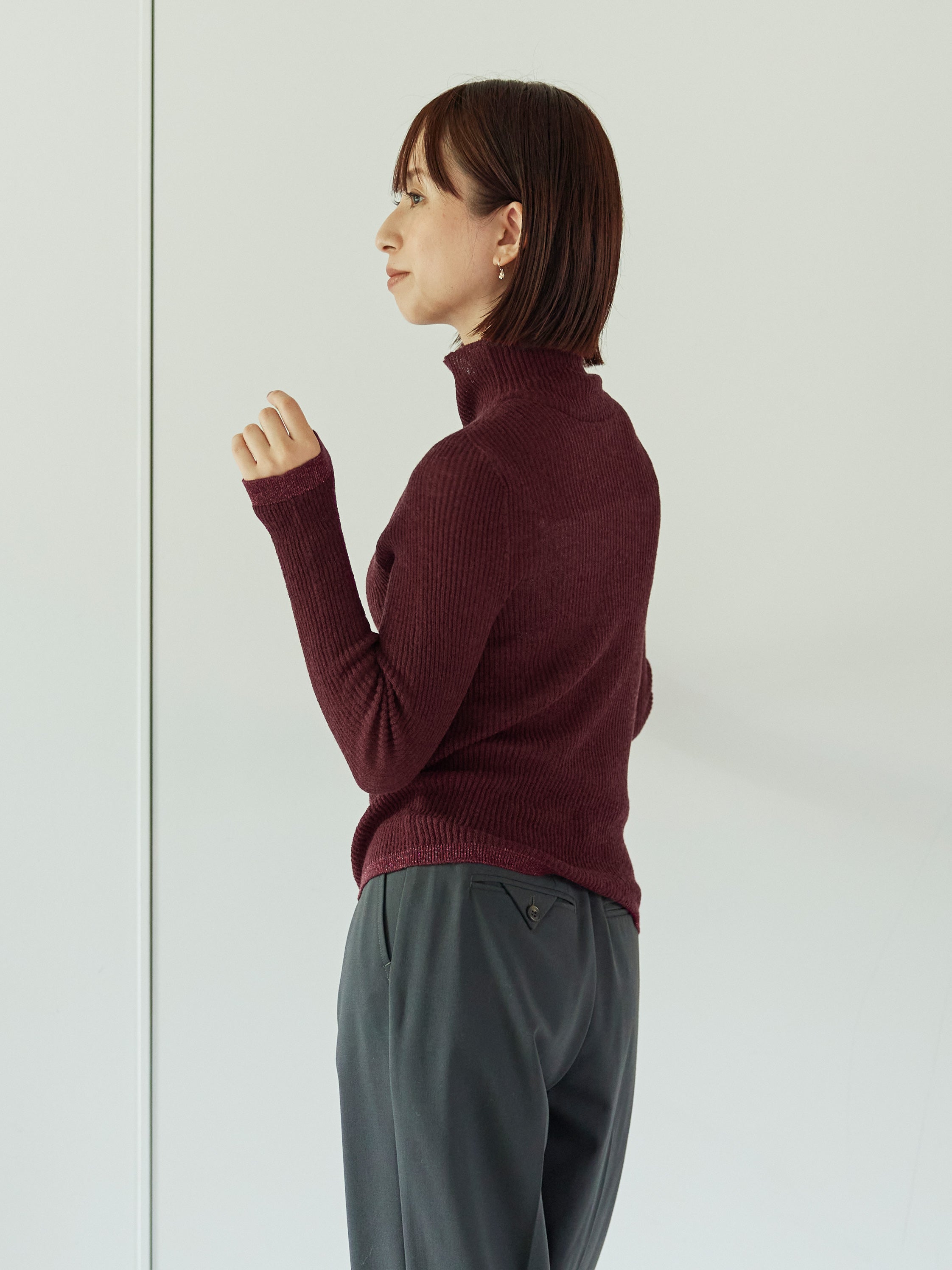 ラメディティールライトタッチウールニット | 小柄・低身長女性向け