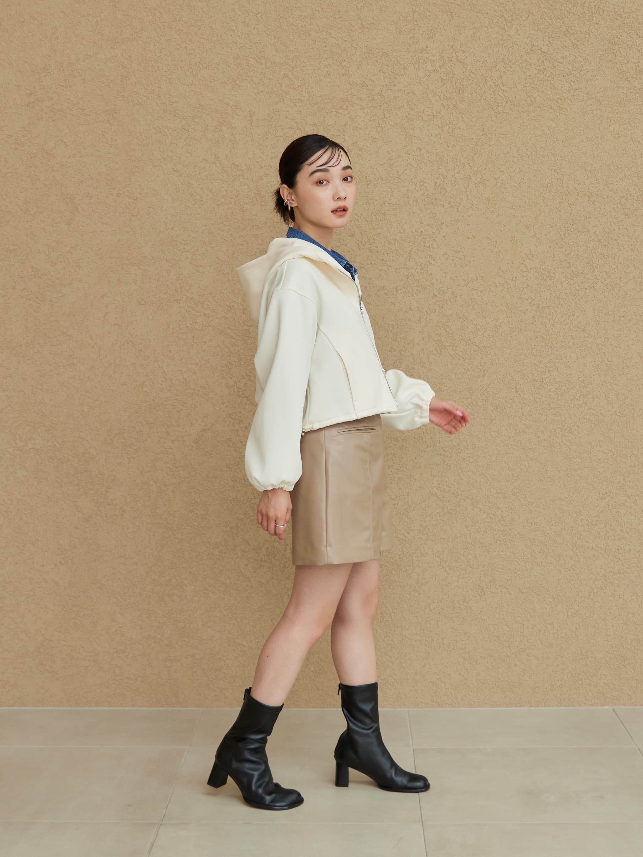 フェイクレザーショートパンツ | 小柄・低身長女性向け