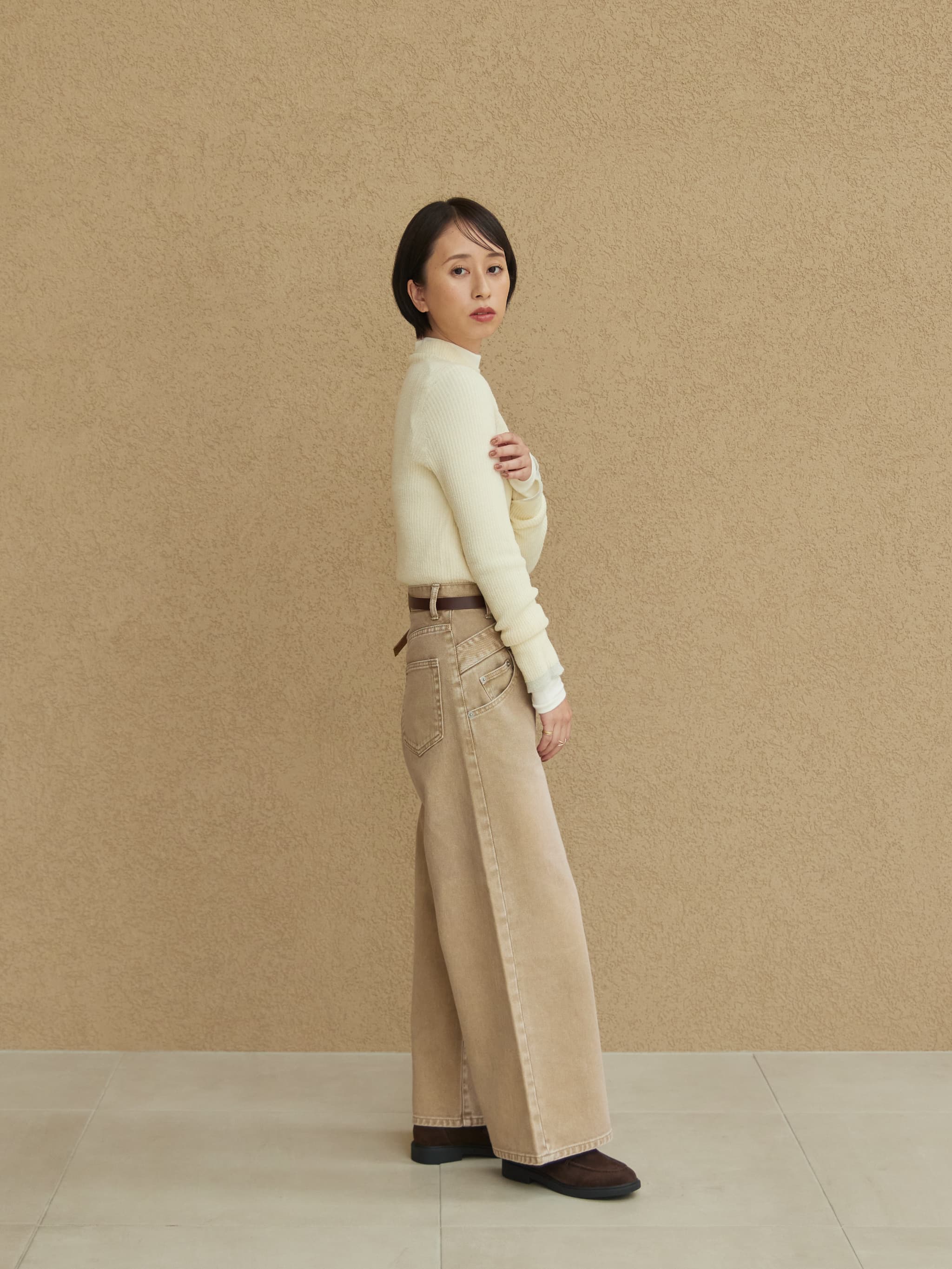 ラメディティールライトタッチウールニット | 小柄・低身長女性向け