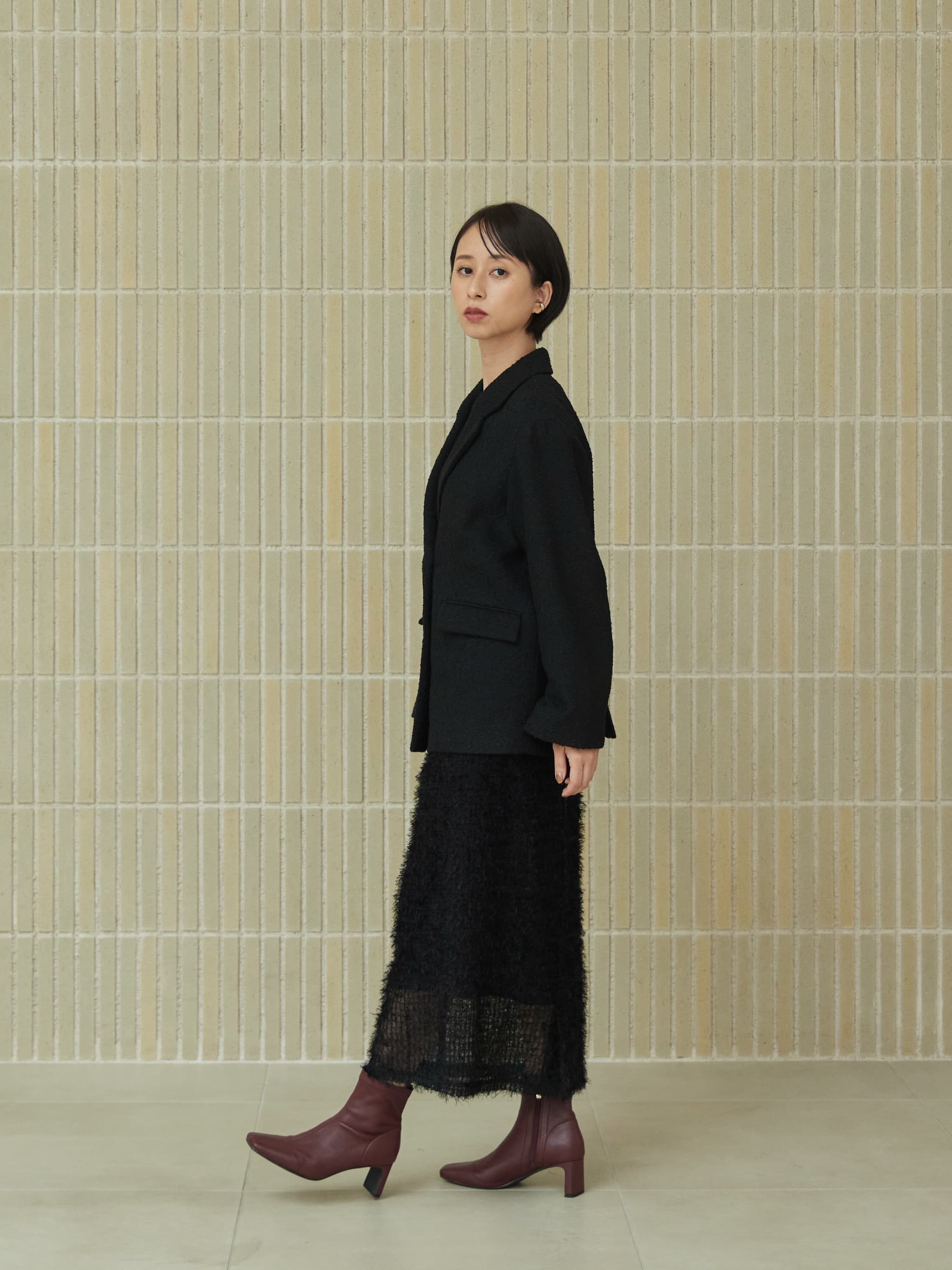 再入荷情報】 フェザーチュールスカート price: ￥13,200(tax in) color: オフ/ベージュ/ブラック size: 1・2 .  . . . . . . . . . . . . . . . . . . . . . . . #cocodeal_official  #cocodeal_snap #cocogirls_style
