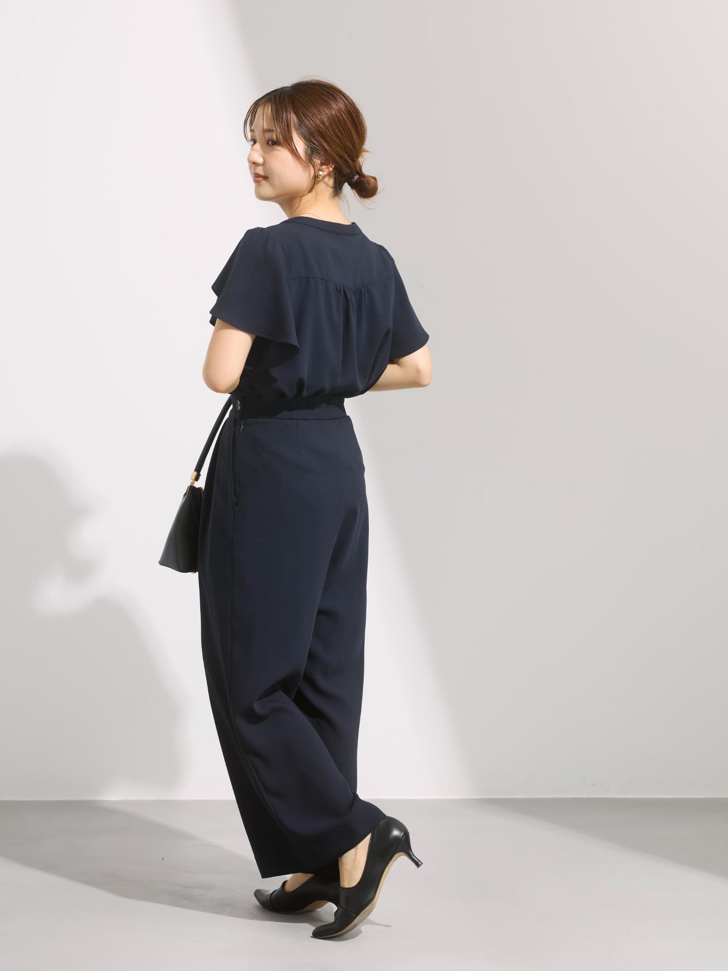 【接触冷感】とろみワンタックストレートパンツ-short & regular　[通常]