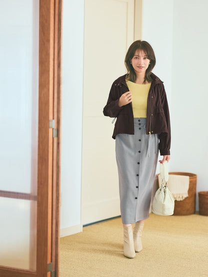 シルクウールボートネックリブニット　[通常]