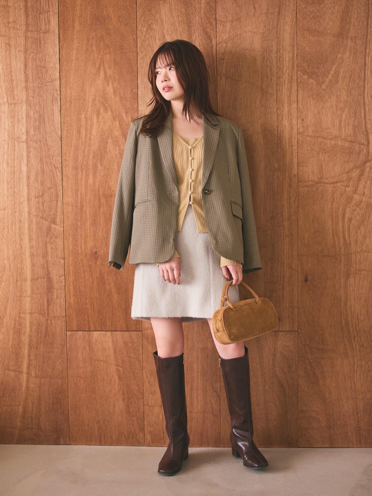 ＜sweetweb掲載＞アルパカシャギーミニスカート　[通常]