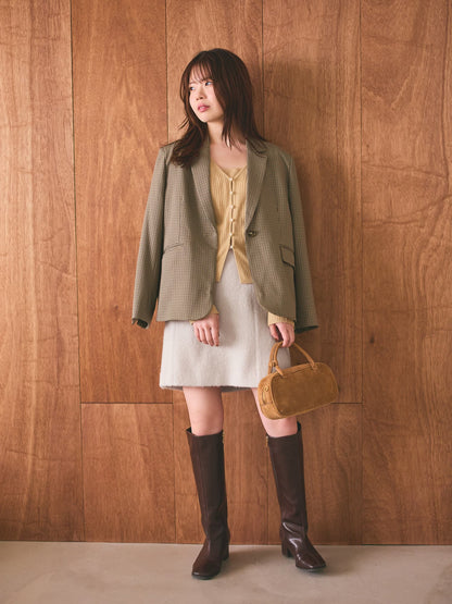 ＜sweetweb掲載＞アルパカシャギーミニスカート　[通常]